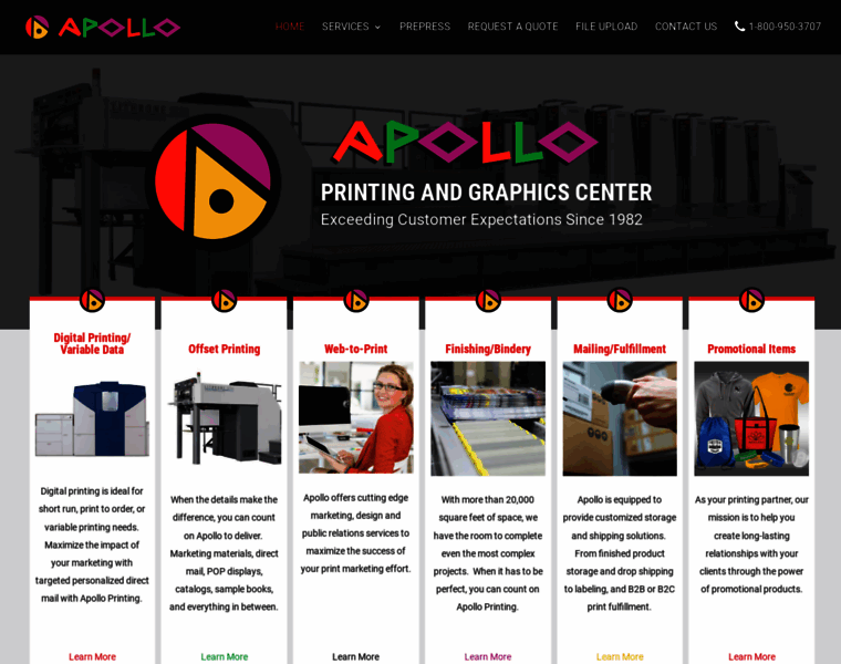 Apolloprinting.com thumbnail