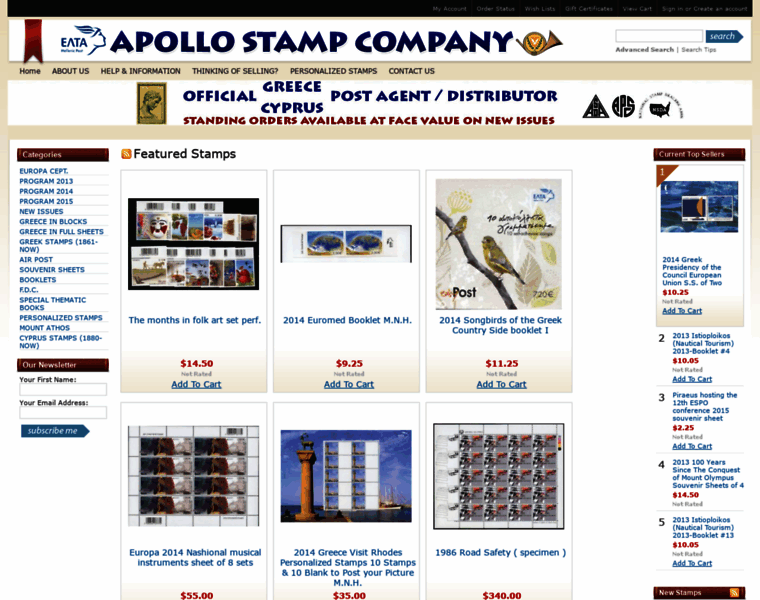 Apollostamps.com thumbnail