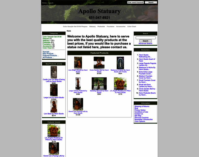 Apollostatuary.com thumbnail