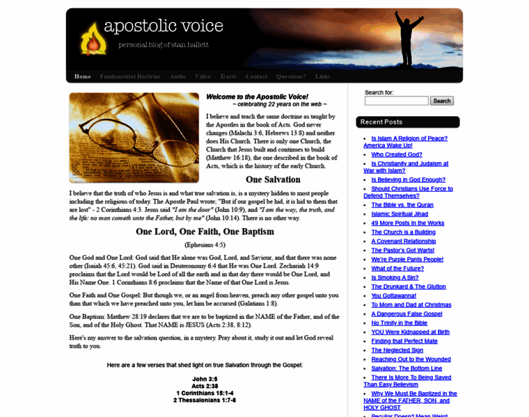 Apostolic-voice.org thumbnail