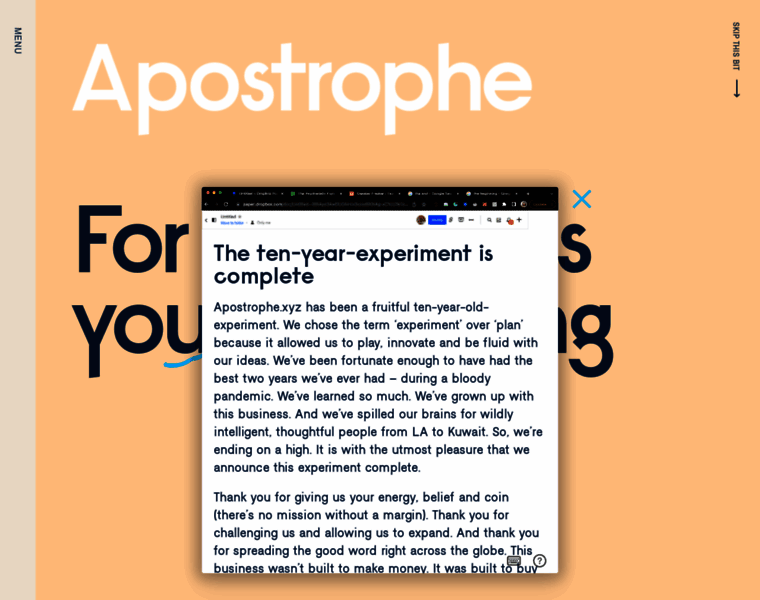 Apostrophe.xyz thumbnail