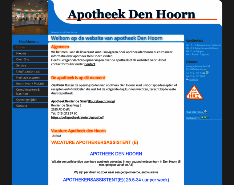 Apotheekdenhoorn.nl thumbnail