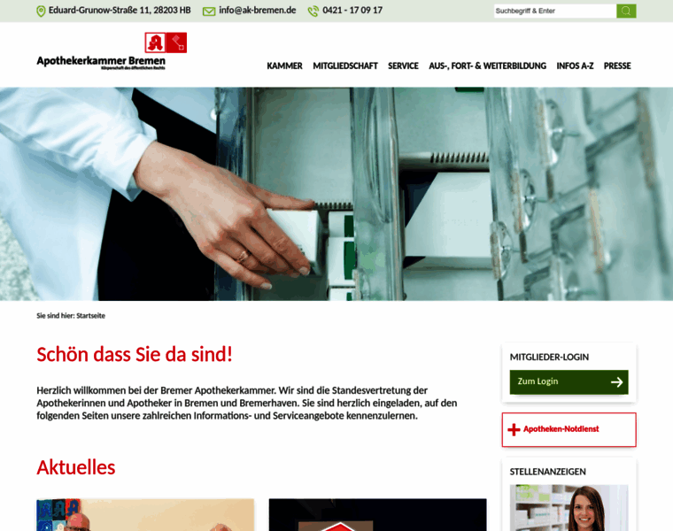 Apothekerkammer-bremen.de thumbnail