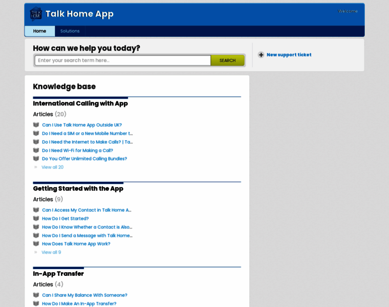 App-help.talkhome.co.uk thumbnail
