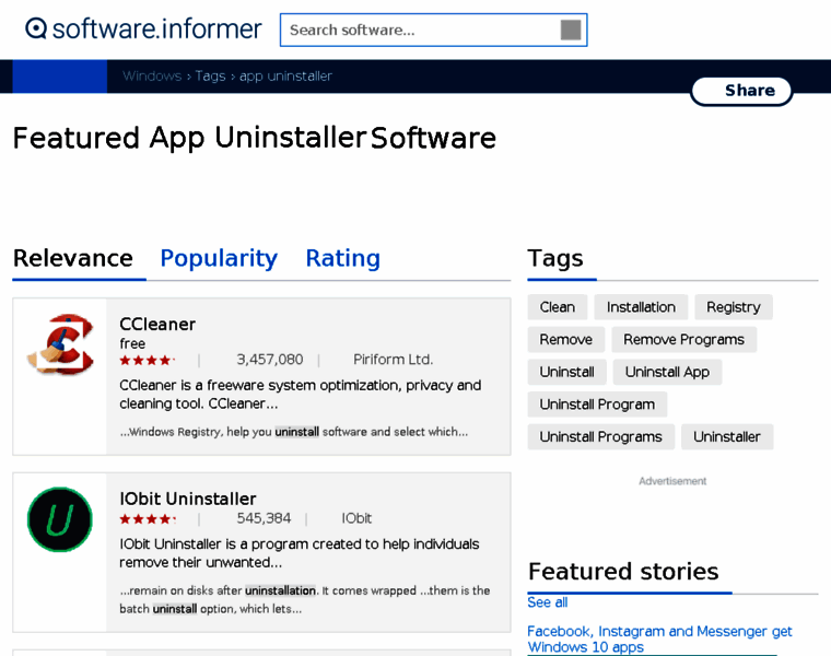 App-uninstaller.software.informer.com thumbnail