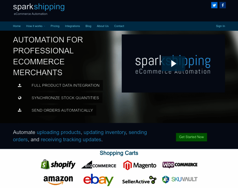 App.sparkshipping.com thumbnail