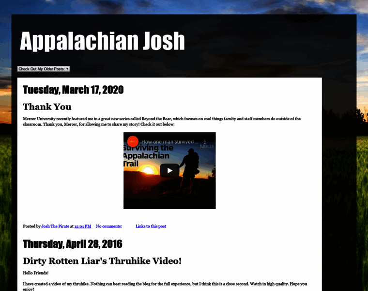 Appalachianjosh.com thumbnail