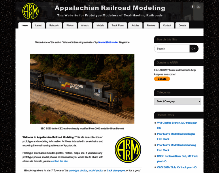 Appalachianrailroadmodeling.com thumbnail