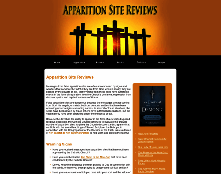 Apparitionsites.com thumbnail