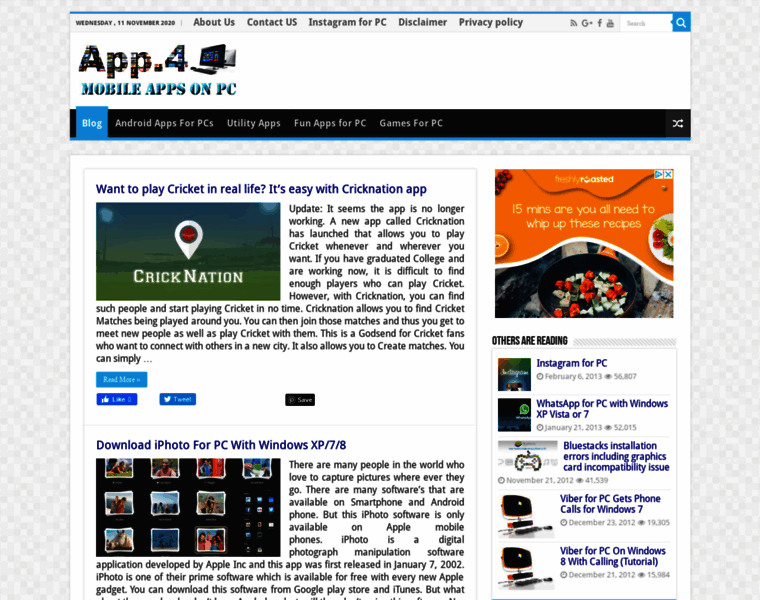 Appforpcs.com thumbnail