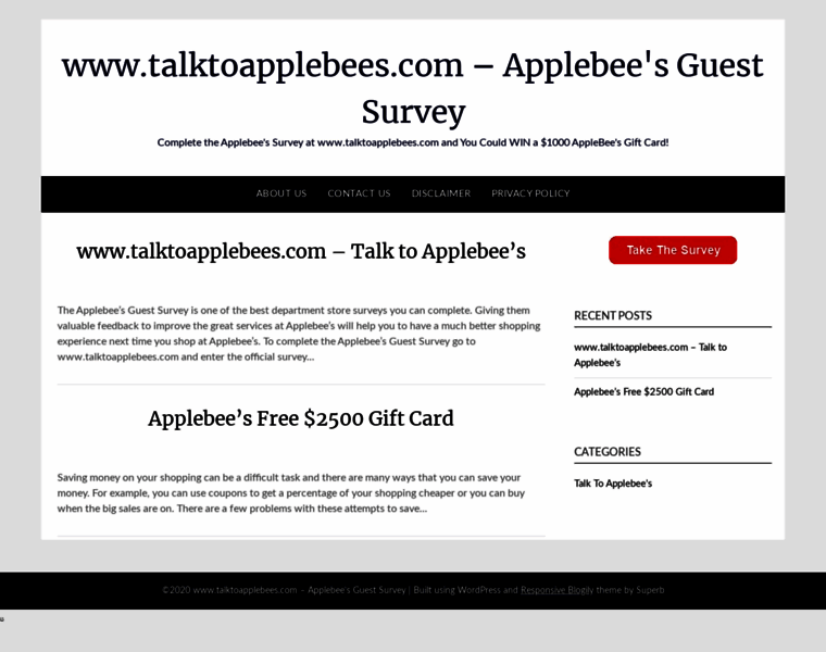 Applebees-survey.com thumbnail