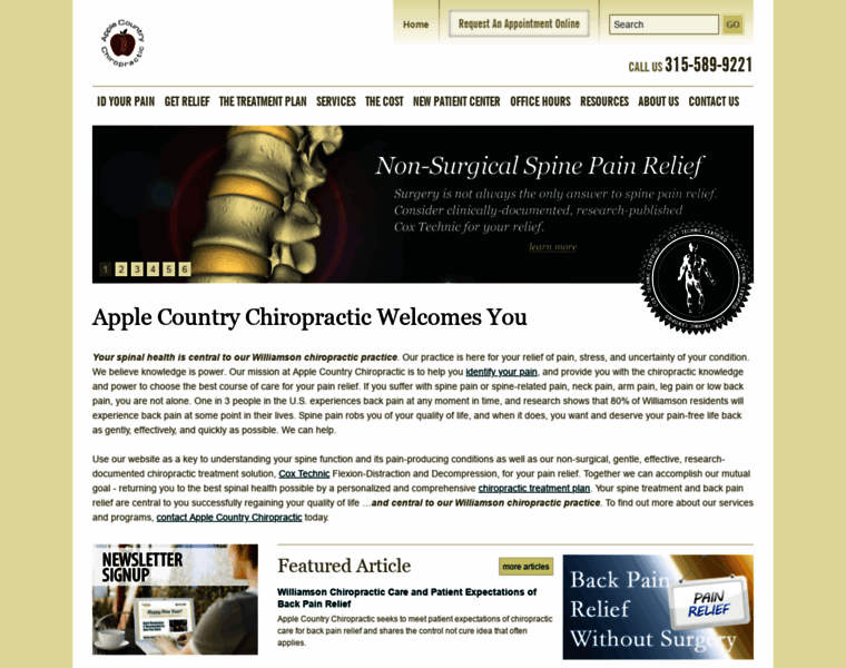 Applecountrychiropractic.com thumbnail