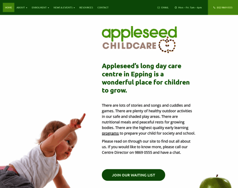Appleseedchildcare.com.au thumbnail