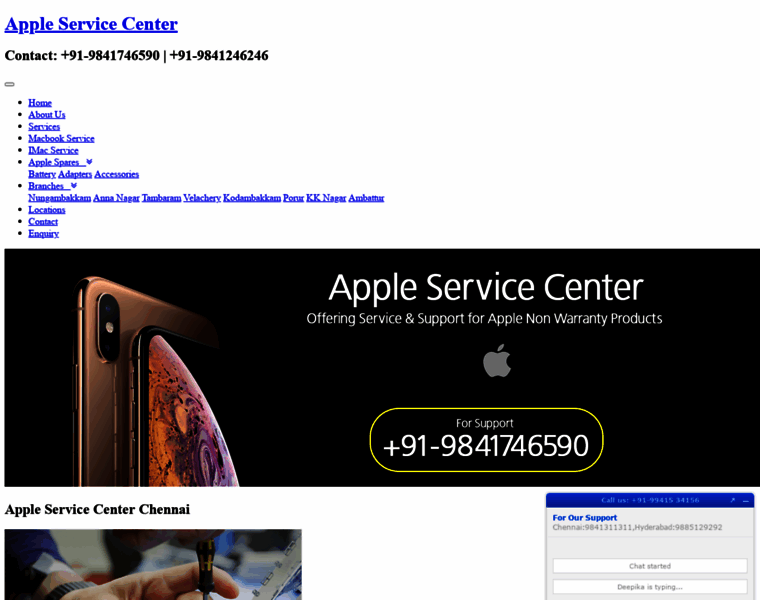 Appleservicecenterinchennai.com thumbnail