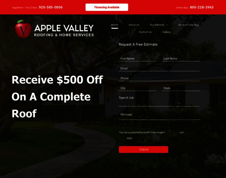 Applevalleyroofing.com thumbnail