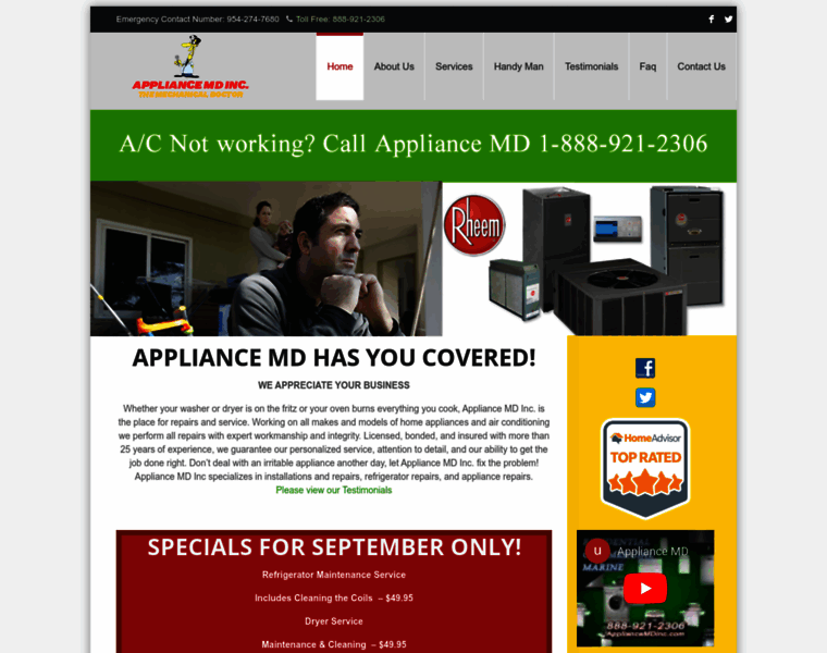 Appliancemdinc.com thumbnail