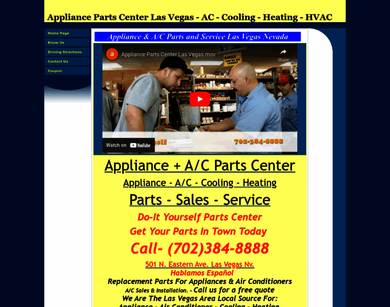 Appliancepartscenter.us thumbnail