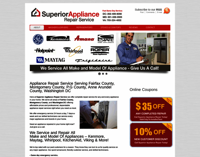 Appliancerepairservice.com thumbnail
