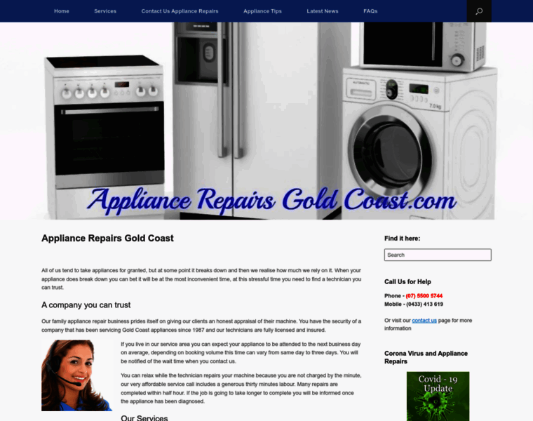 Appliancerepairsgoldcoast.com thumbnail