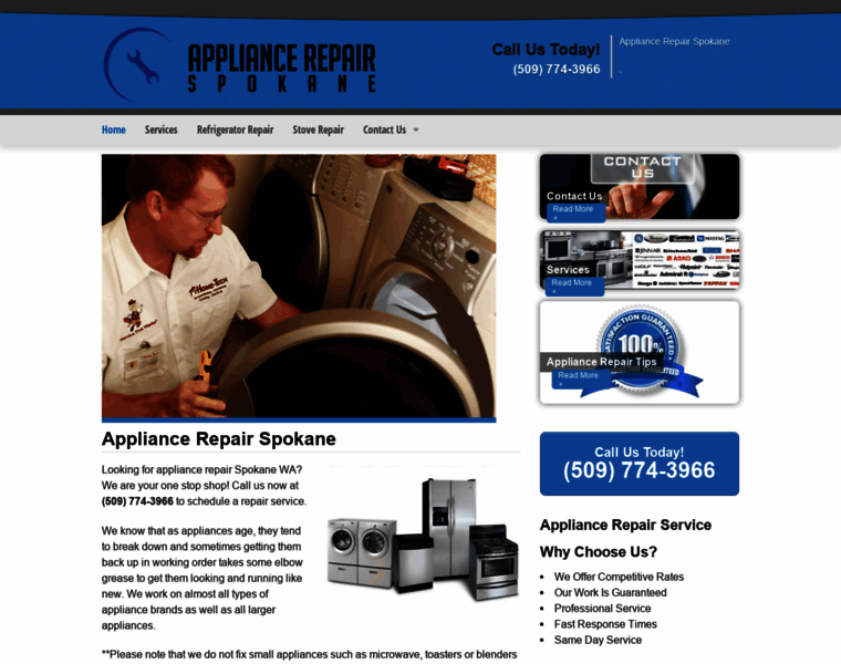 Appliancerepairspokane.net thumbnail