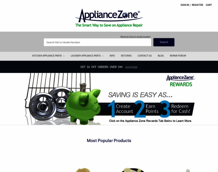Appliancezone.com thumbnail