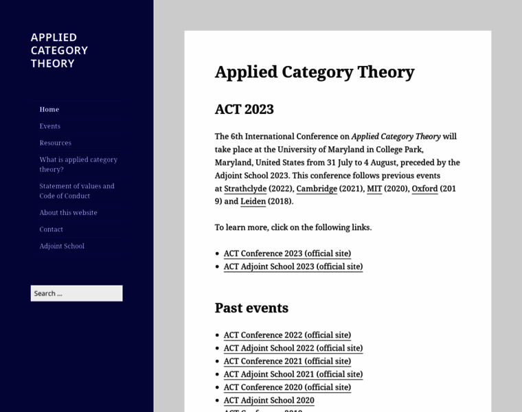 Appliedcategorytheory.org thumbnail