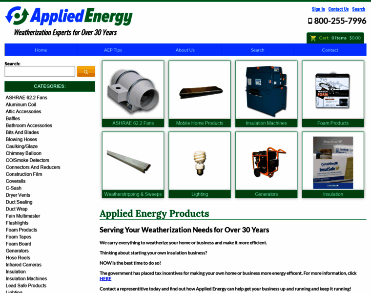 Appliedenergyproducts.com thumbnail