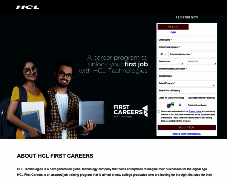 Apply.hclfirstcareers.com thumbnail