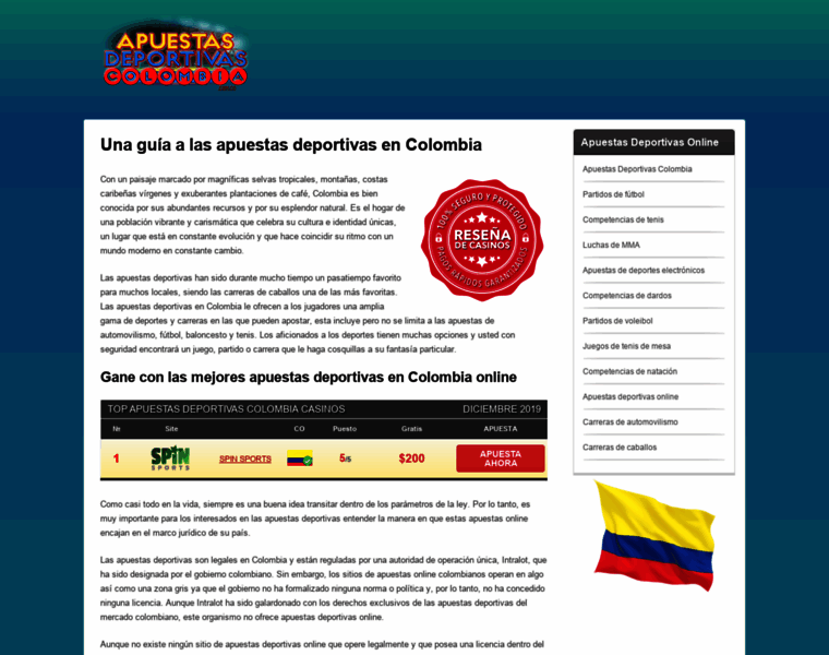 Apuestasdeportivascolombia.com.co thumbnail