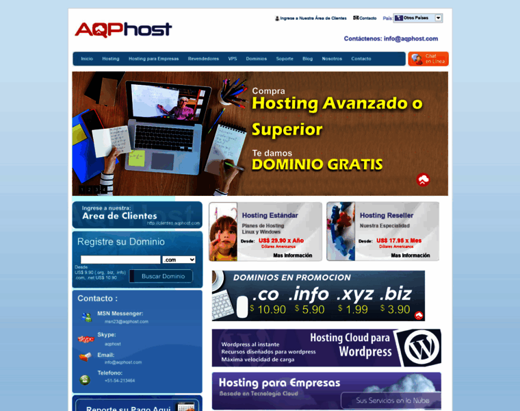 Aqphost.com thumbnail