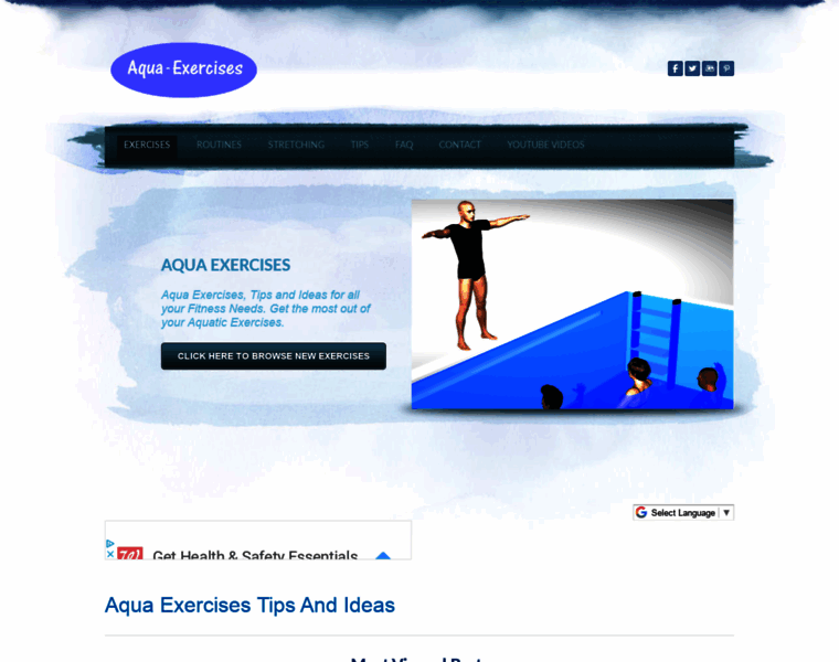 Aqua-exercises.com thumbnail