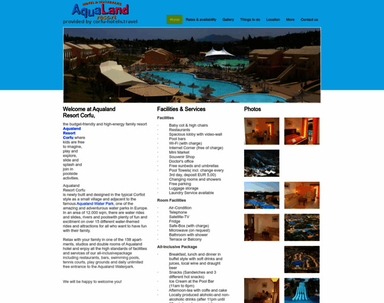 Aqualand-resort-corfu.com thumbnail