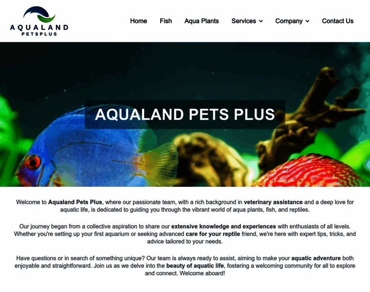 Aqualandpetsplus.com thumbnail