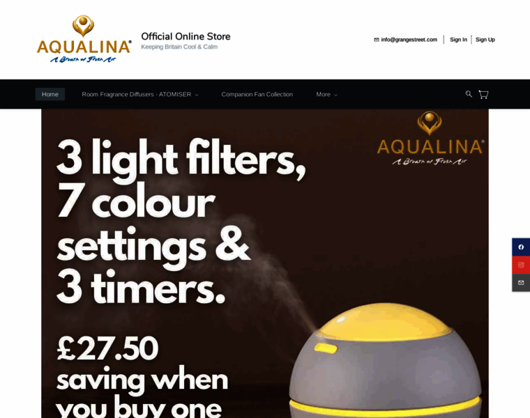 Aqualina.co.uk thumbnail