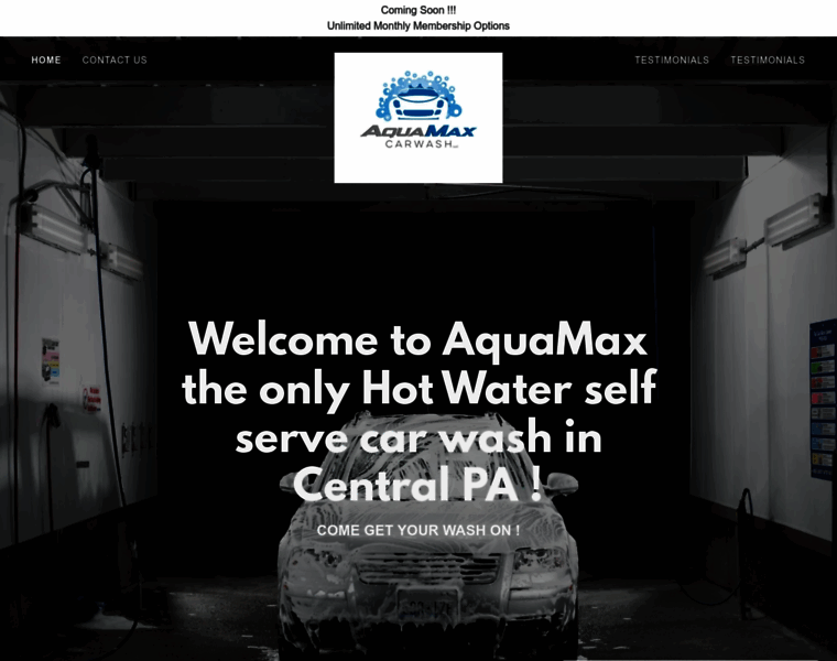 Aquamaxcarwash.com thumbnail