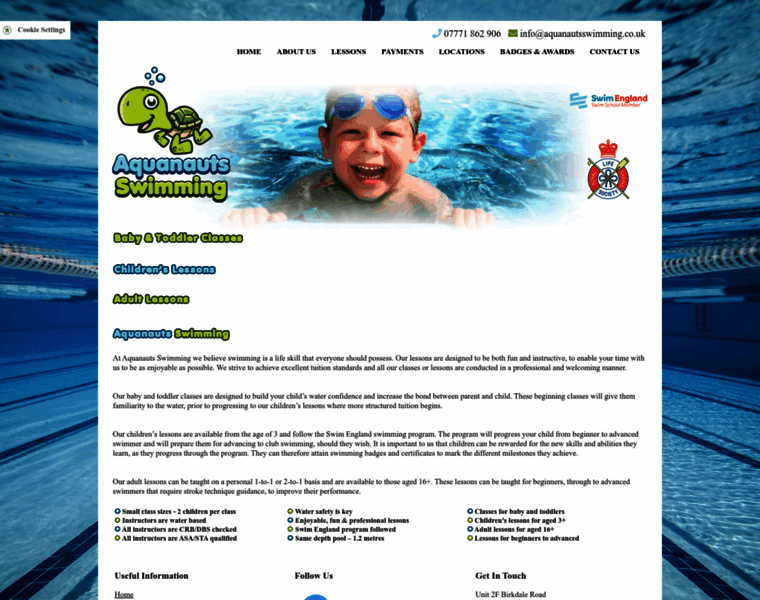 Aquanautsswimming.co.uk thumbnail