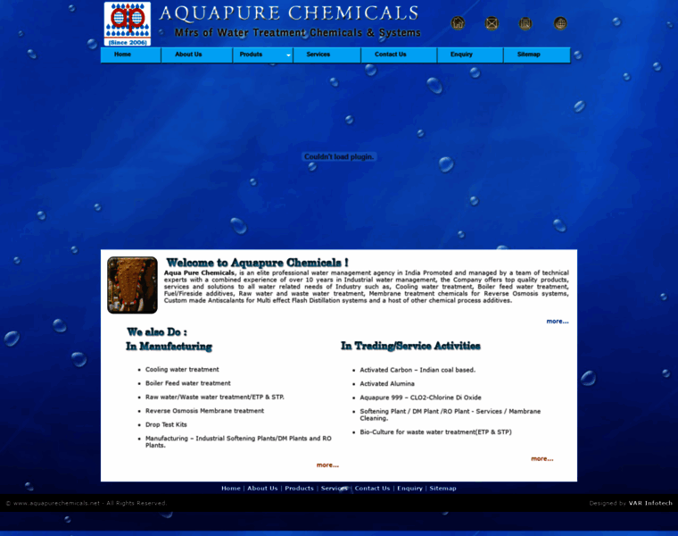 Aquapurechemicals.net thumbnail