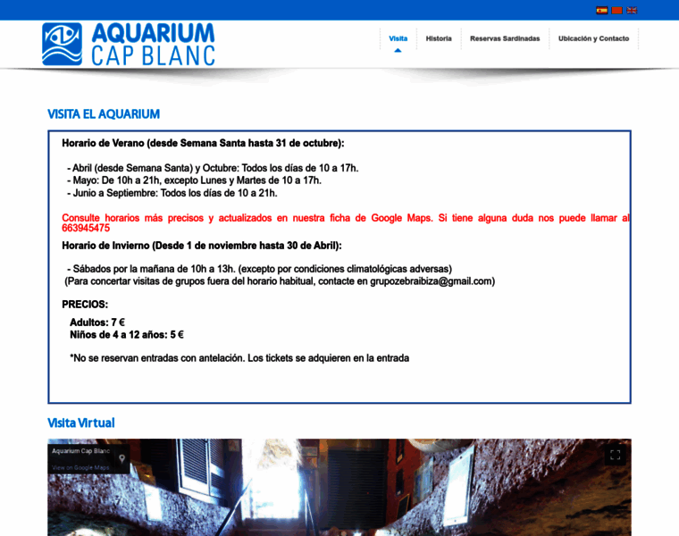 Aquariumcapblanc.com thumbnail
