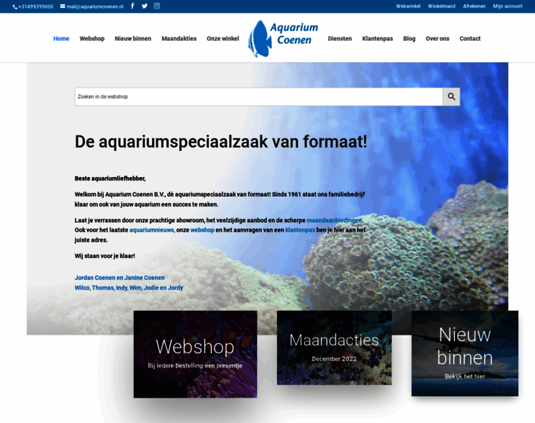 Aquariumcoenen.nl thumbnail