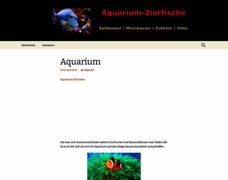 Aquariumzierfische.com thumbnail