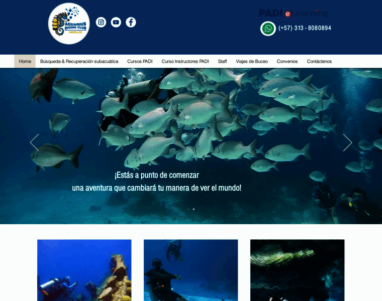 Aquariusdivingclub.com thumbnail