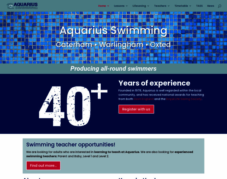 Aquariusswimming.co.uk thumbnail
