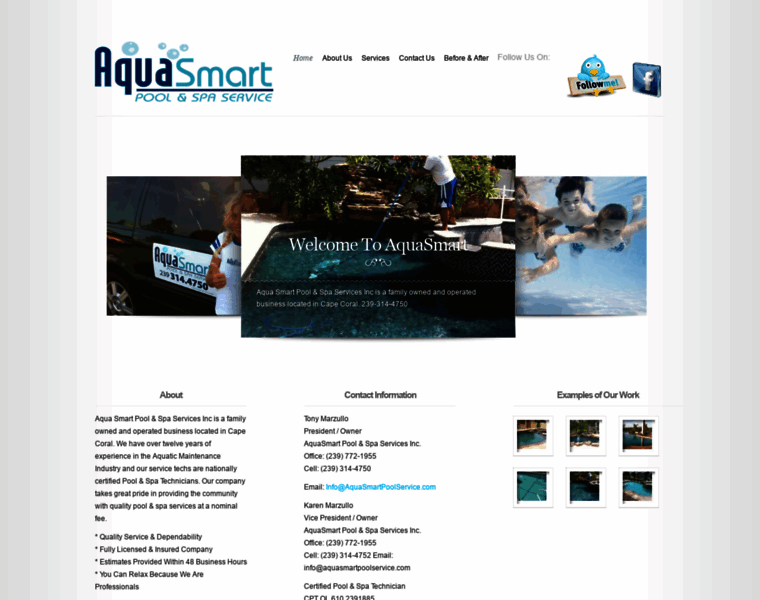 Aquasmartpoolservice.com thumbnail