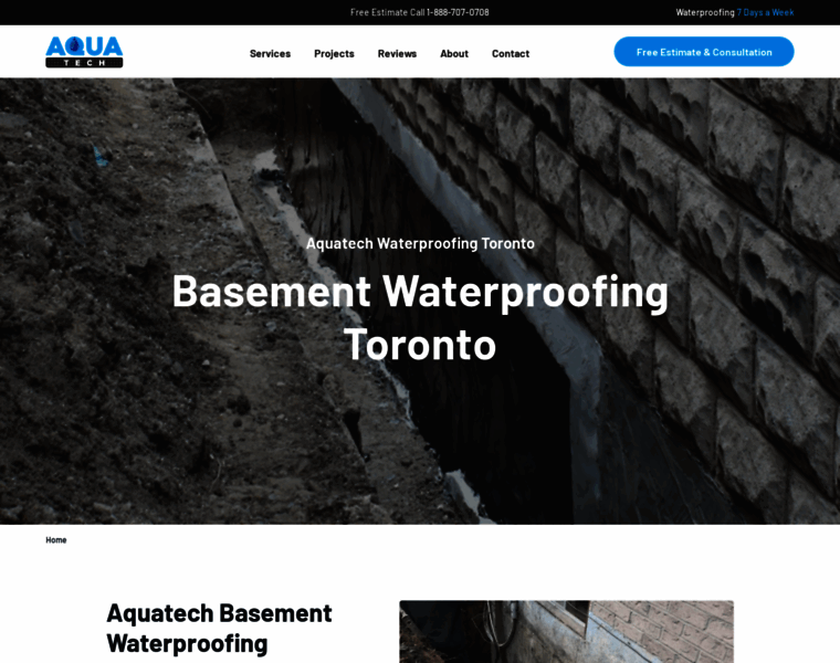 Aquatech-waterproofing.ca thumbnail