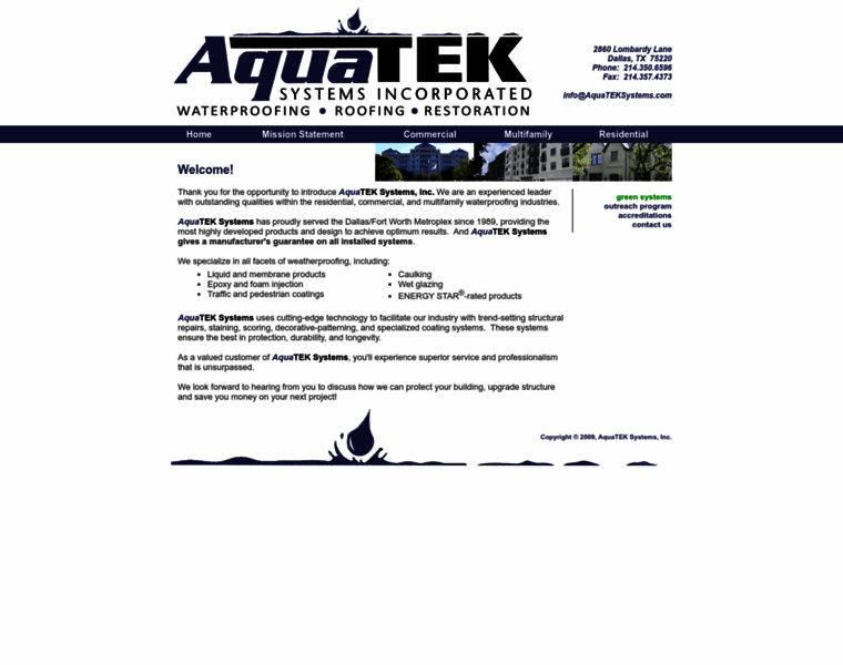 Aquateksystems.com thumbnail