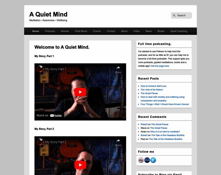 Aquietmind.com thumbnail