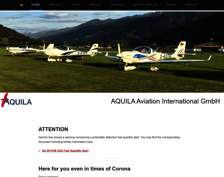 Aquila-aero.com thumbnail