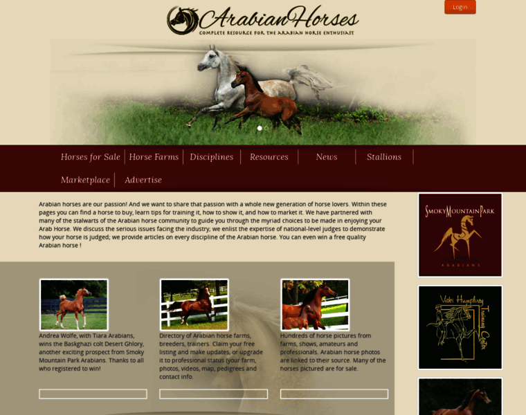 Arabianhorse.com thumbnail