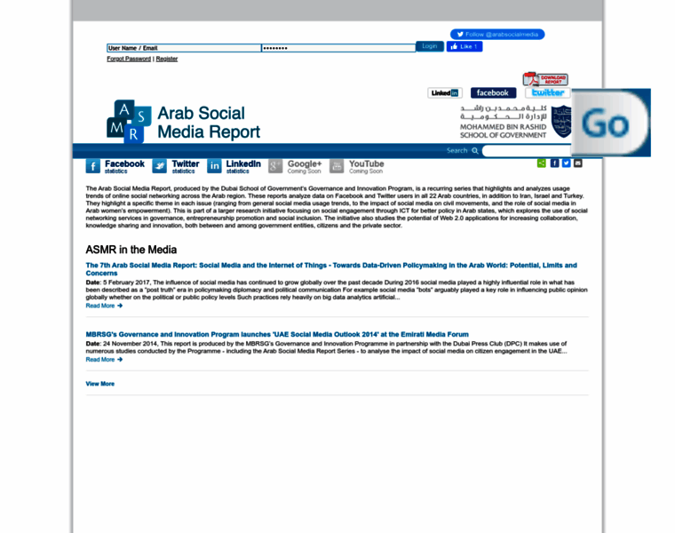 Arabsocialmediareport.com thumbnail