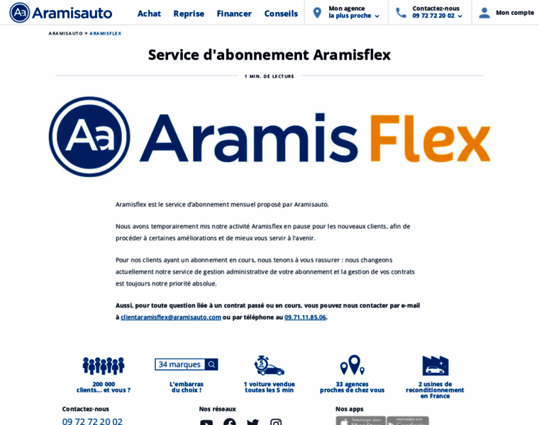 Aramisflex.com thumbnail